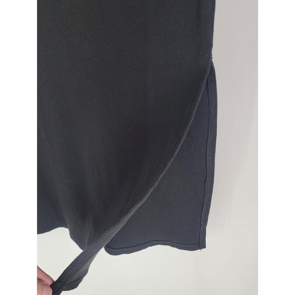 NO BOUNDARIES Black Bodycon Fitted Stretchy Short Sleeve Dress Size S - Picture 4 of 8